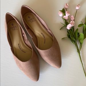 Blush Suede Flats